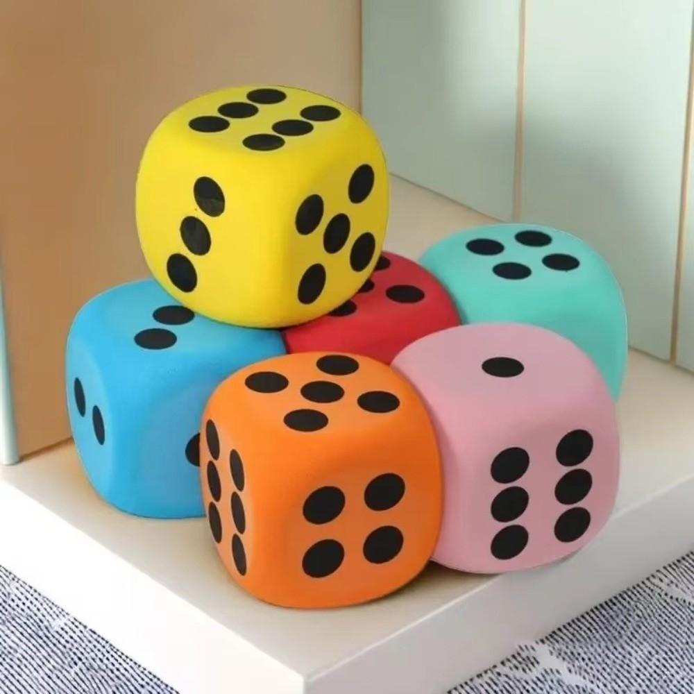 1PC 60/80mm Dot Dices Kids Counting Toy Large Foam Six Sides Dices Classroom Math Teaching Learning Aids Point Dice