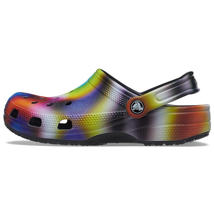 Crocs Разноцветные Crocs Пляжные Унисекс Мультиколор Черные Сандалии 207556-0C4
