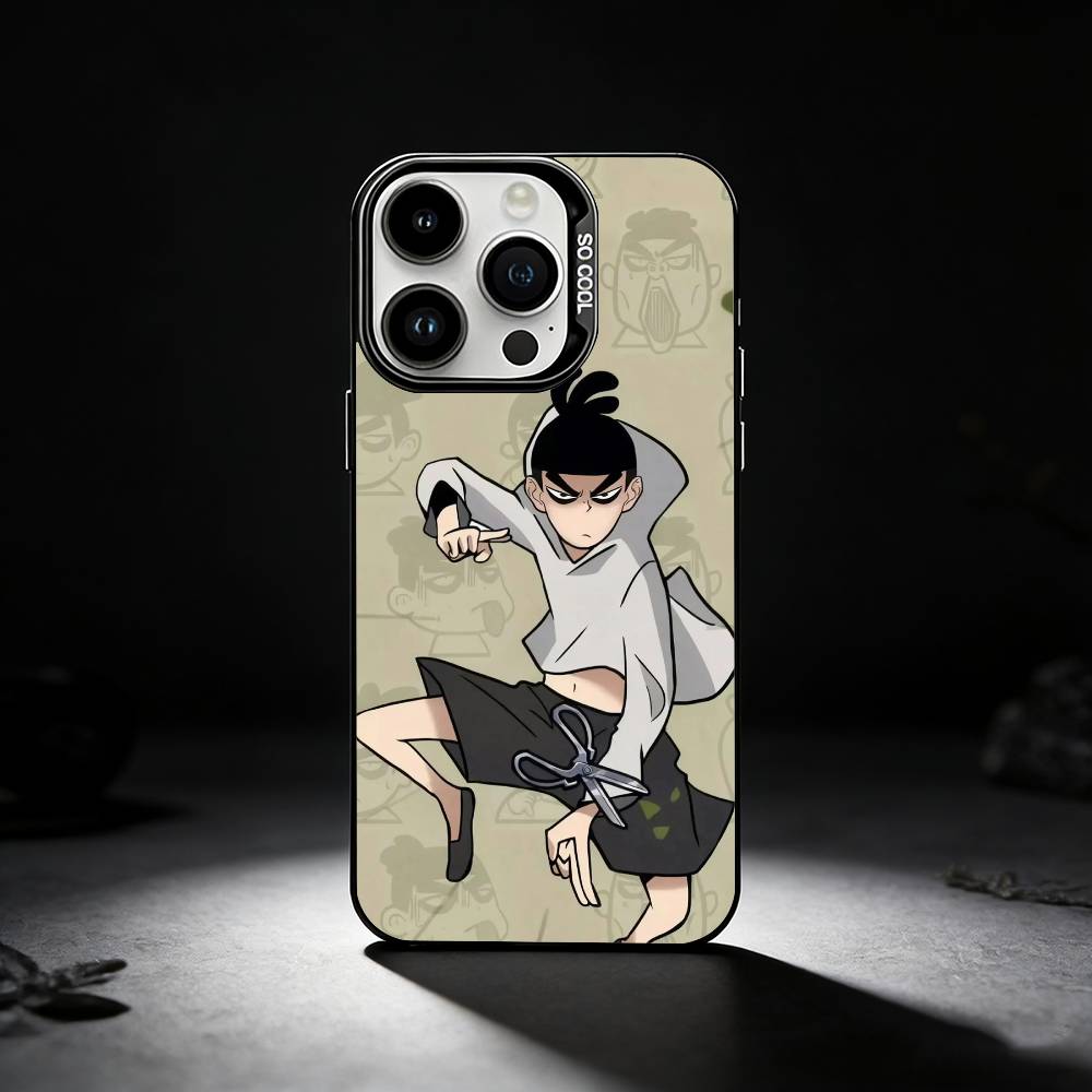 Scissor Seven Phone Case For iPhone 17,16,15,14,13,12,11 Plus,Pro Max,XS,Colored silver phone case