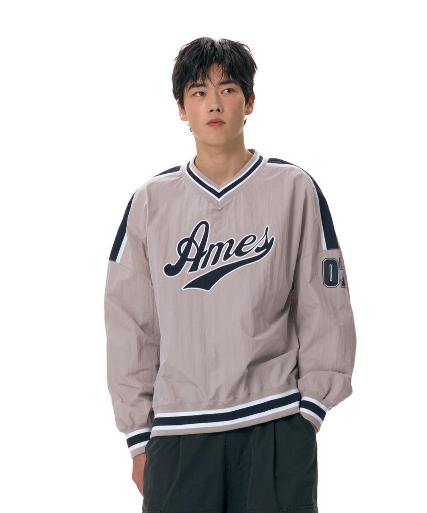 AMES-WORLDWIDE Nylon Hockey Jersey Gray (Am2Esum480A)