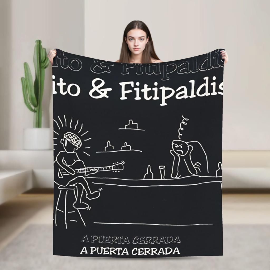 Fitos Fitipaldis Band Blankets  Warm Soft Fluffy Plush Throw Blanket For Boys Couch Chair Sofa Bed Flannel Bedspread Bed Cover