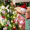 24Pcs Holiday Golden Ball Ornaments Christmas Tree Decorations 3Cm Festive Pendant for Party Wedding Ceremony Ball Ornament