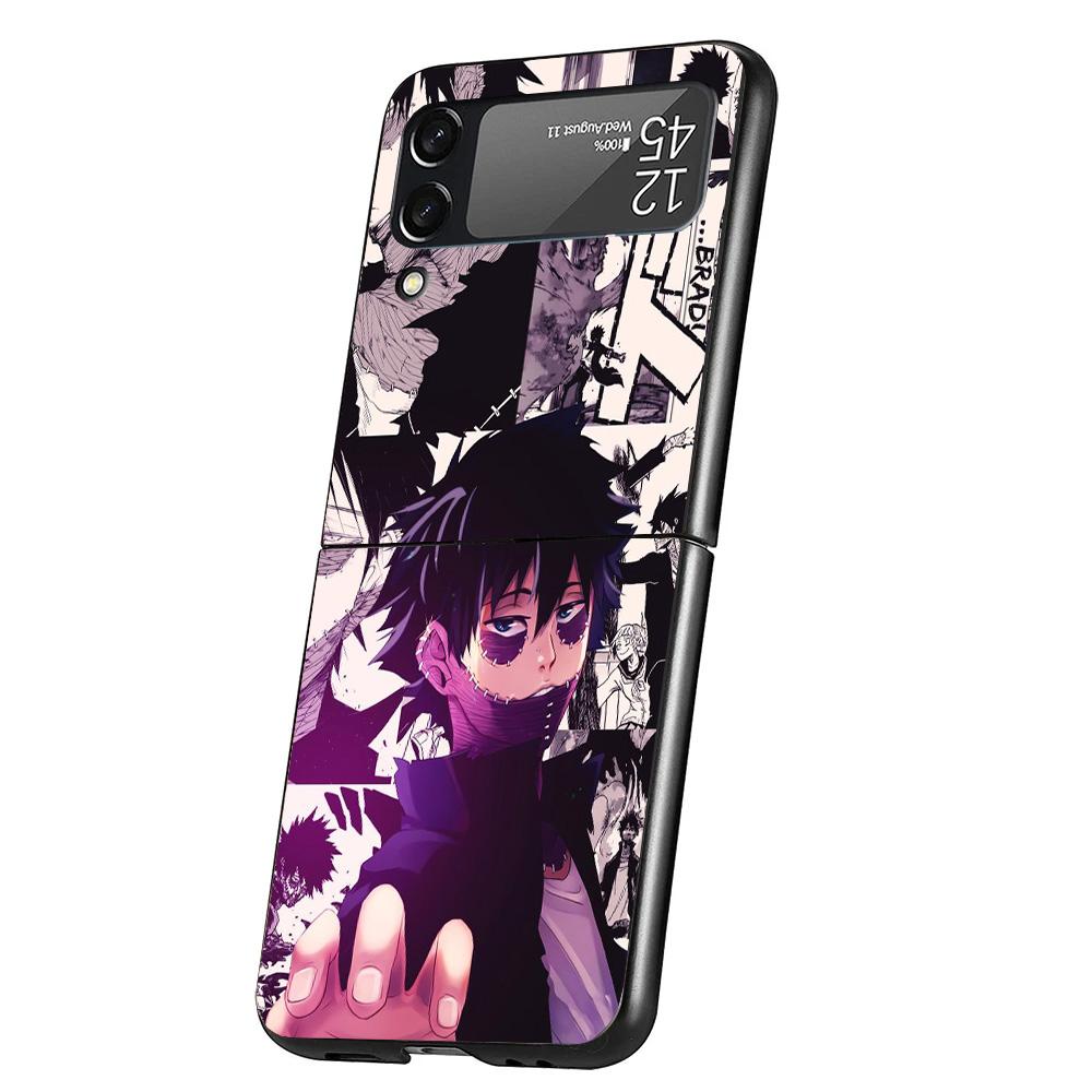 Чехол для телефона My Hero Dabi Bnha для Samsung Galaxy Z Flip 6 5 4 3 5G ZFlip6 ZFlip5 ZFlip4 ZFlip3 Черный Жесткий Тренд Fundas