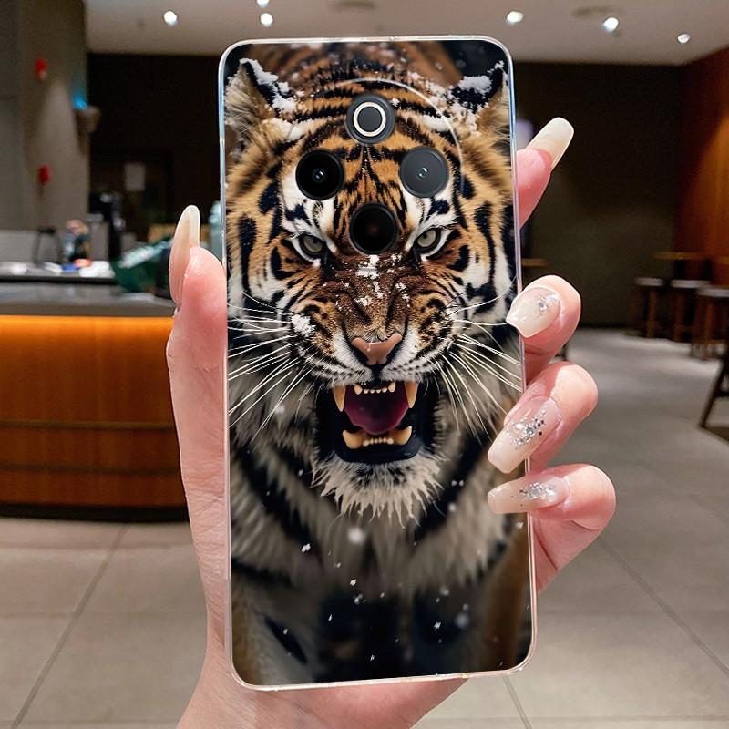Ударопрочный Мягкий Чехол Для Телефона Для Vivo iQOO Z10/Y300 Pro/Y300 Pro+ Plus/T4 Уникальный Дизайн Элегантный Узор TPU Прозрачный Корпус
