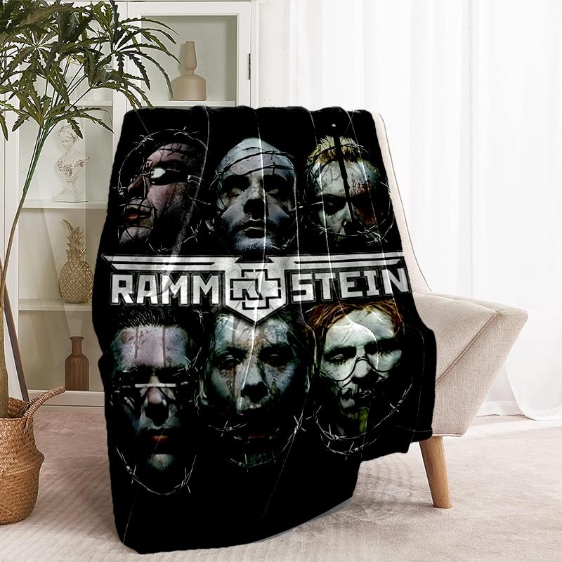 Rammstein Print Blanket - Soft & Comfortable, for Bedroom, Travel, Sofa, Home Decoration - Birthday Christmas Gift for Friend