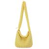 [Bagging] Kobe Liberal Adjustable Popcorn Bag, Waffle Design, Women's, Crossbody Shoulder Bag, A4 Size, Korean Style, CK2505 (Yellow)