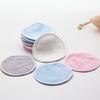 12 Pieces Washable Round Reusable Bamboo Makeup Remover Pad Cleaning Facial Cotton Makeup Remover Pad Tool