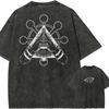 Ryomen Sukuna Malevolent Shrine TShirt Jujutsu Kaisen Domain Expansion Tee Vintage Washed Hip Hop Retro Anime Men Streetwear