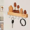 Настенный стеллаж для хранения вещей Крючок для ключей Гладкий край Без заусенцев Простая установка Вход