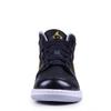 Jordan Air Jordan 1 Амортизация, Износостойкие Высокие Винтажные Баскетбольные Кроссовки Мужские Черно-Желтые 554724-070