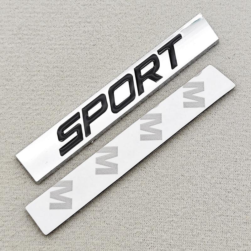 3D Metal Car Sticker Sport Logo Square Bar Rear Trunk Badge Emblem For VW New Jetta Bora Lavida Honda Auto Refitting Accessories