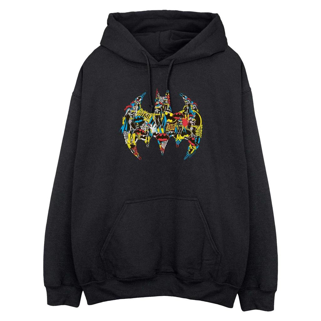 Batman Womens/Ladies Batgirl Collage Logo Hoodie