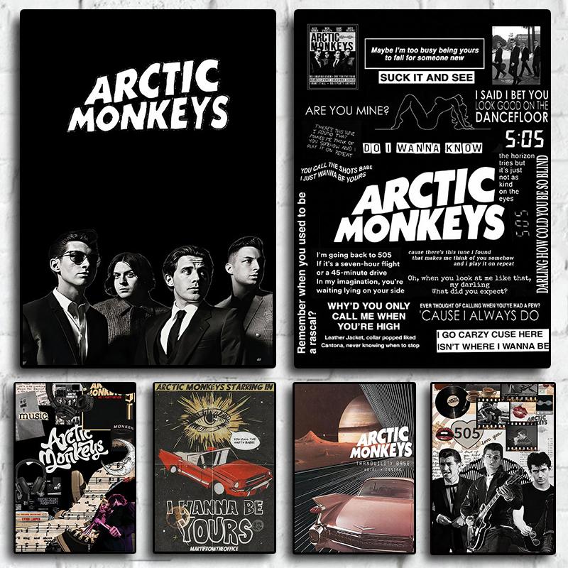 Classic Band Arctic Monkey Music 80s Retro Pictures Fan Room Living Room Art