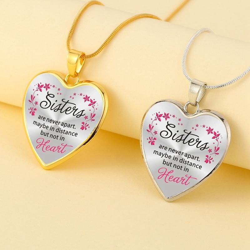 Женская цепочка с кулоном в виде сердца и надписью : я люблю тебя мама