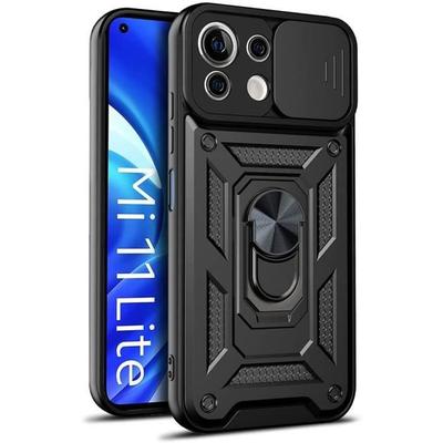 Coque De Protection - E.F.CONNECTION - Xiaomi 11 Lite 5G - Noir - Style Armée - Bordure Renforcée
