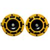 2Pcs Car Horn Multi-Color 12V Disc Electric Air Horn Kit Dual Tone Super Loud Alarm Singal Motorcycle Truck Accessory