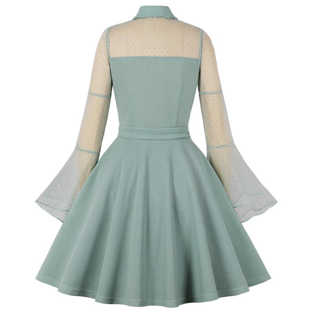 Женские ретро-готические свободные платья с вышитыми развевающимися рукавами и вырезом в форме сердца Платье на Хэллоуин Вечерняя коктейльная вечеринка Повседневная одежда Одежда для особых случаев S-4XL