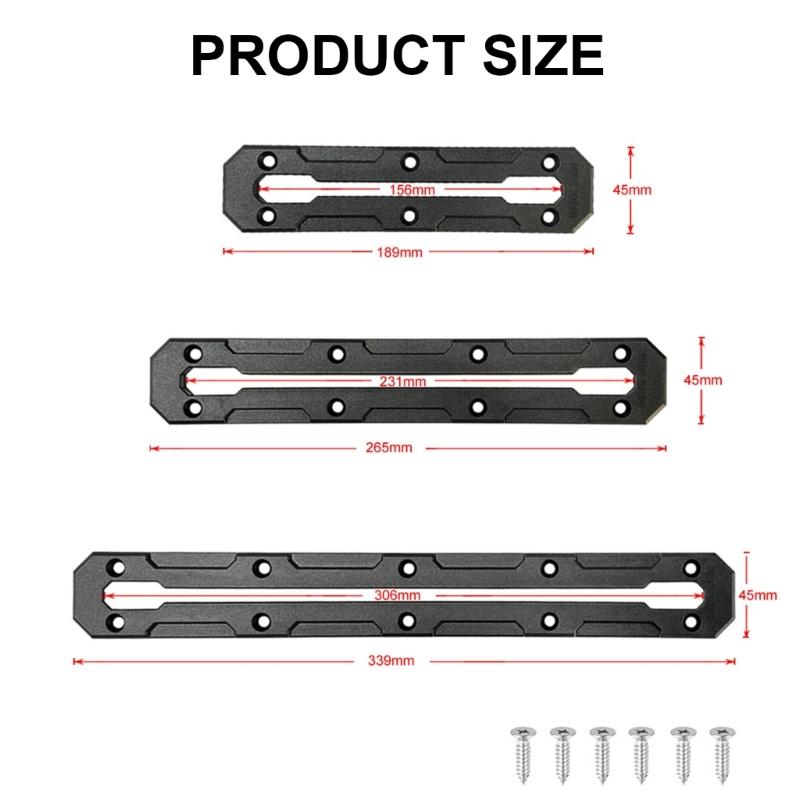 Kayak Rail Track Paddle Holder Clip Rod Holder Track Mount Accessories No Drilling Kayak Accessories Mount Track Fishing