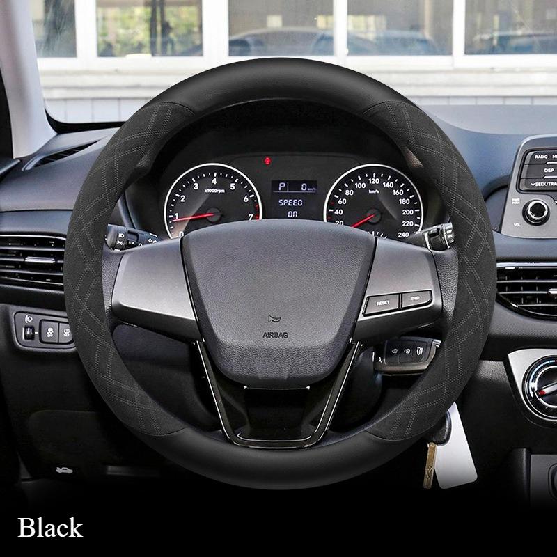 Замшевая О-образная Накладка на Руль Автомобиля для Hyundai Celesta Elantra Verna Противоскользящая Декоративная Рукоятка Обертка Защитный Держатель