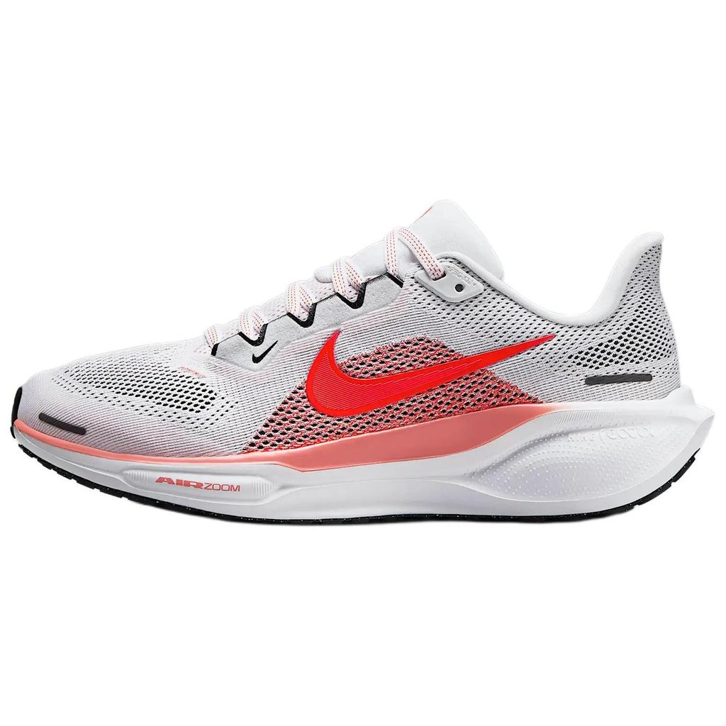 Nike Air Zoom Pegasus 41 White Magic Ember Women Sneakers Black Bright-Crimson FD2723-109
