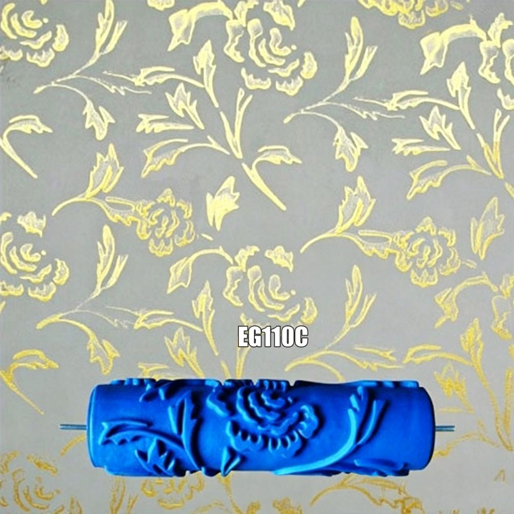 Reusable Patterned Paint Roller Texture Paint Tool Wall Painting Roller  Cabinets Painting