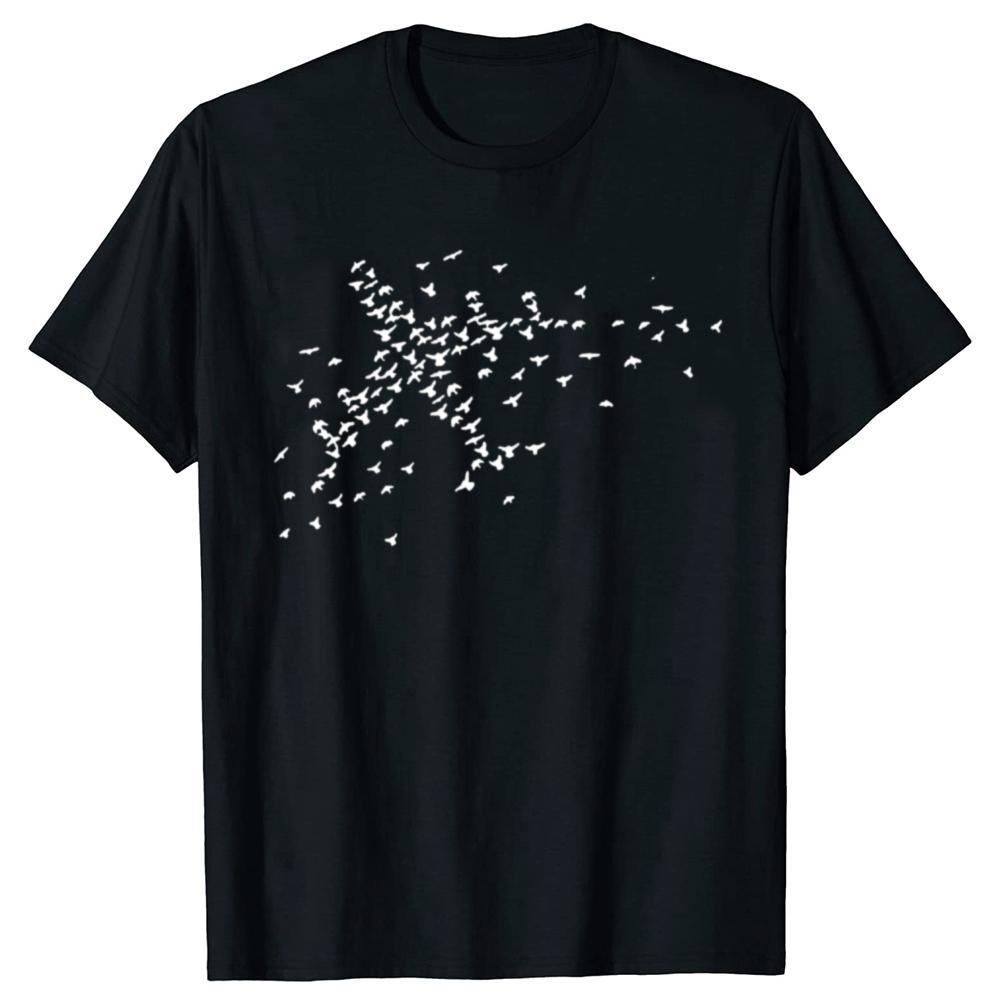 Funny Birds Plane T-shirts Fashion Casual Tshirt 100% Cotton Loose Airplane Aeroplane Nature Pilot Art T Shirt Unisex