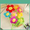 Smiling Sunflower Plush Toy Cartoon Doll Children Room Decoration Festival Gift