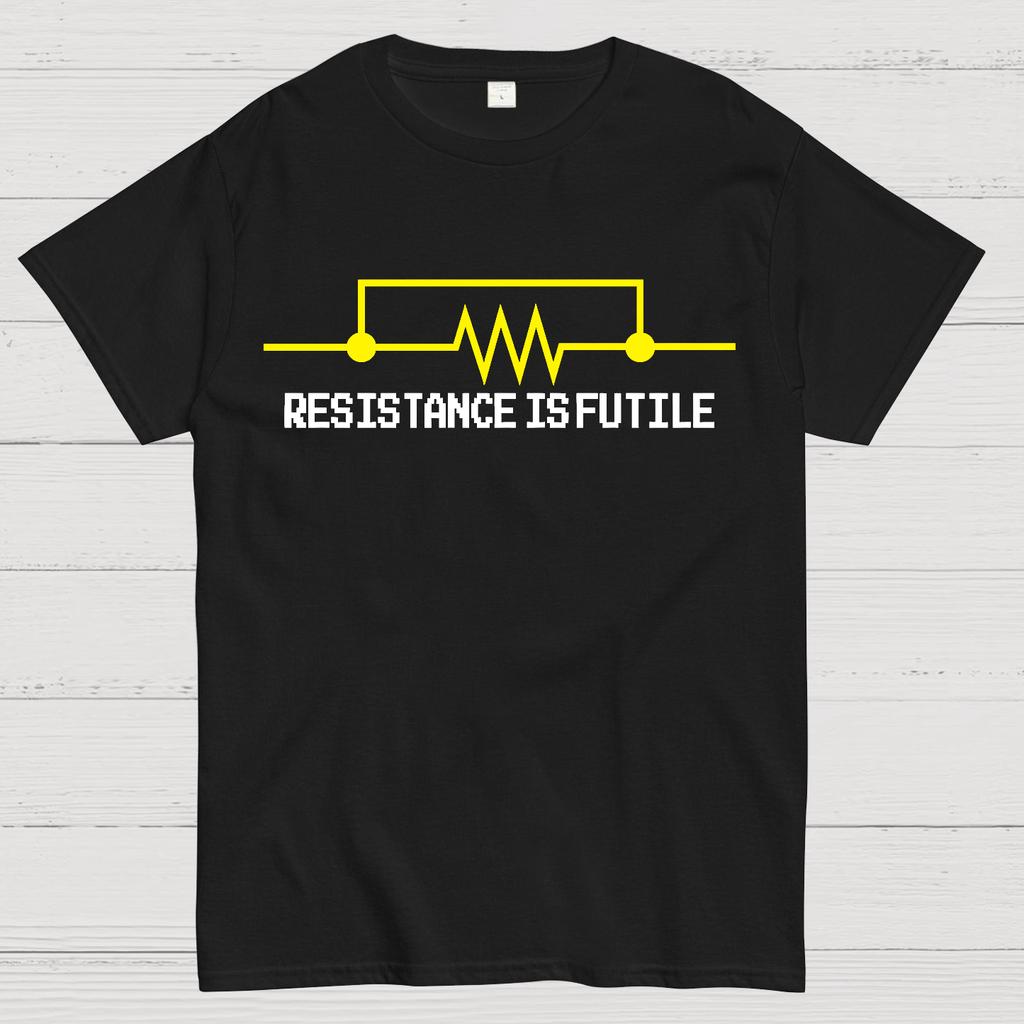 Resistance is Futile Unisex 100% Cotton Summer Casual Cool Loose T-Shirt