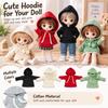 Casual Wears 1/6 Dolls Hoodies Cotton Casual Sweatshirt Accessories Sport Tops 30cm Doll