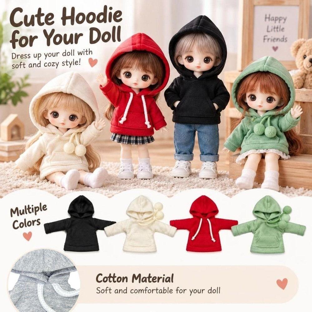 Casual Wears 1/6 Dolls Hoodies Cotton Casual Sweatshirt Accessories Sport Tops 30cm Doll