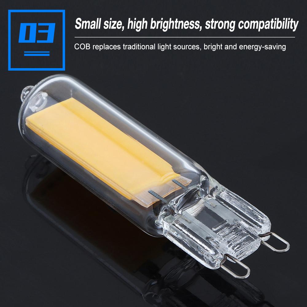 G9 LED Light Bulb 3W 5W 220V Dimmable COB Glass LED Lamp Hal-ogen Bulb Glass Lamp Constant Power Light