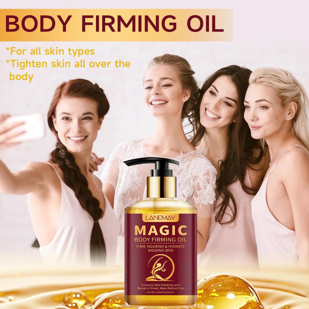 Магическое укрепляющее масло для тела - Питает и укрепляет кожу - Повышает эластичность кожи - Подходит для всех типов кожи, 250 мл