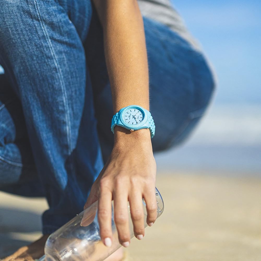 TIMEX Waterbury Ocean 37мм TW2V33200 Унисекс Кварцевые Синие Экологичные Часы [Параллельный Импорт]