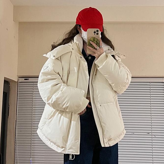 Gery пуховик хлопковый женский с капюшоном парки зимнее стеганое пальто толстый теплый вышитый Love свободный пуховик женская зимняя верхняя одежда