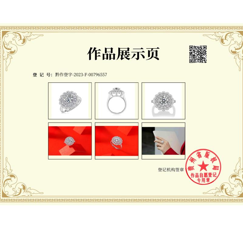 Bague Ringen Новое женское трендовое кольцо из серебра S925 с инкрустацией из муассанита 2 карата, можно регулировать