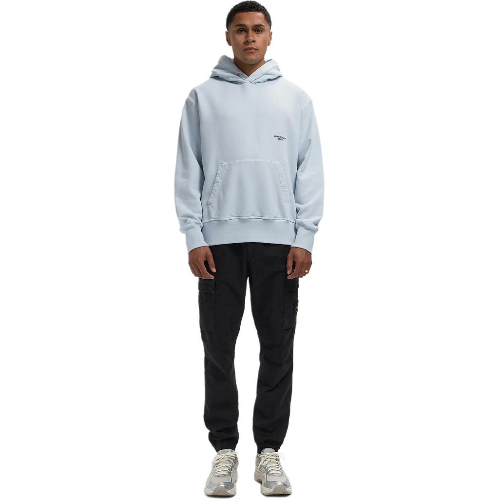 STONE ISLAND Серия Marina FW25 Толстовка с капюшоном кенгуру, вышивка букв, рубчатая отделка, повседневная мужская толстовка K2S156100027S0X13-V0040