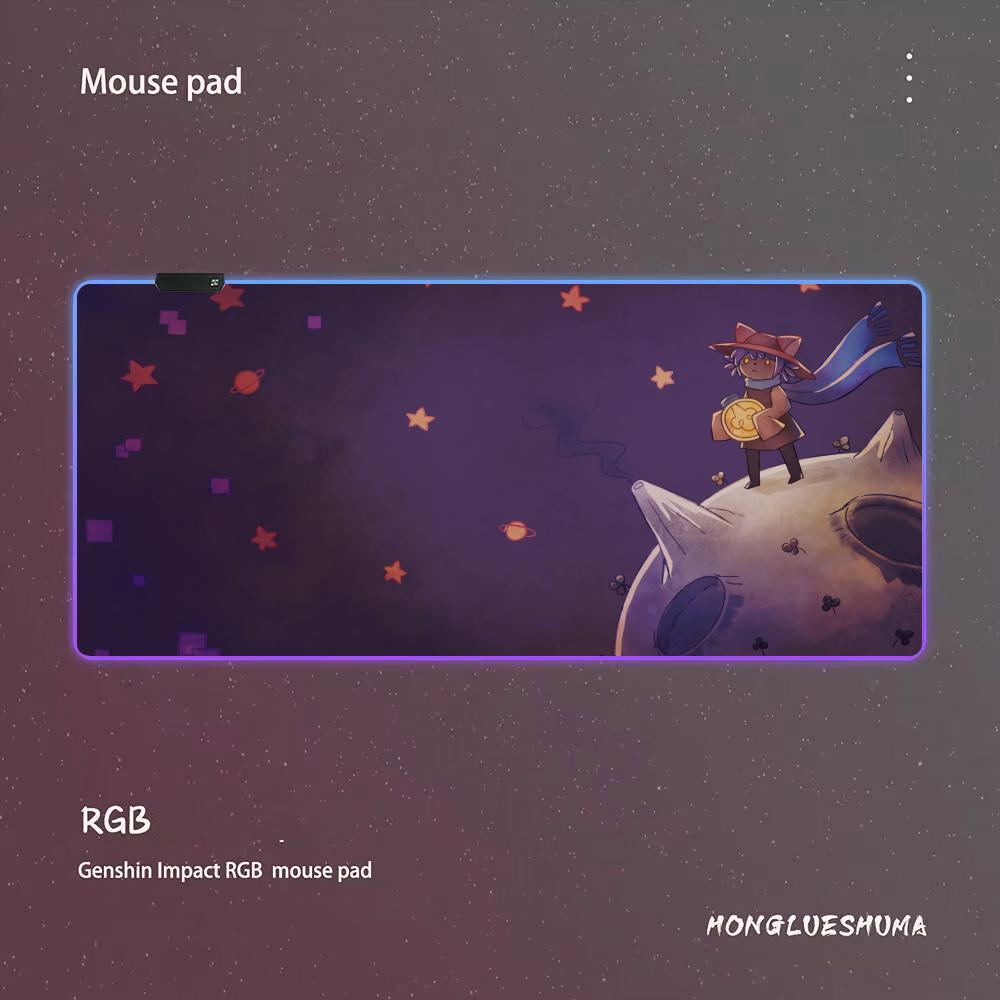 Игровой коврик для мыши Niko Oneshot RGB Игровой коврик для мыши Настольный коврик HD Игровой Большой светодиодный свет XXL Коврики для мыши