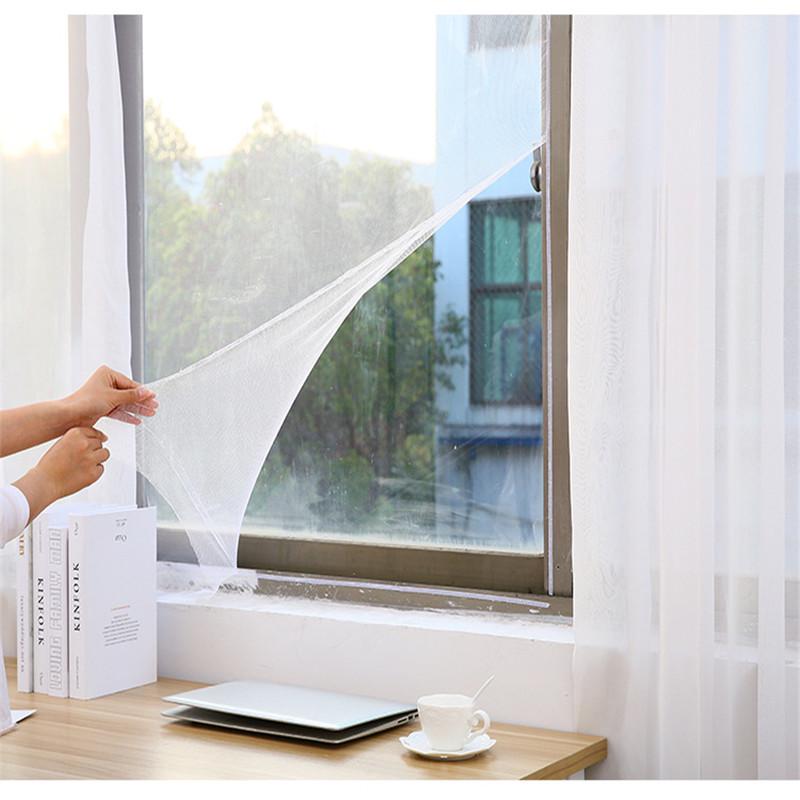 130 см*150 см самоклеящаяся невидимая сетка для оконного экрана антимоскитная сетка для самостоятельной сборки противомушиная сетка для оконных экранов москитная сетка для дверей