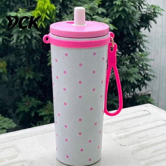 Replacement Strap for Bottles Silicone Water Bottle Handle Strap, Universal Flexible Lanyard, Lightweight Wrist Loop Portable Rubber Holder, Anti Lost