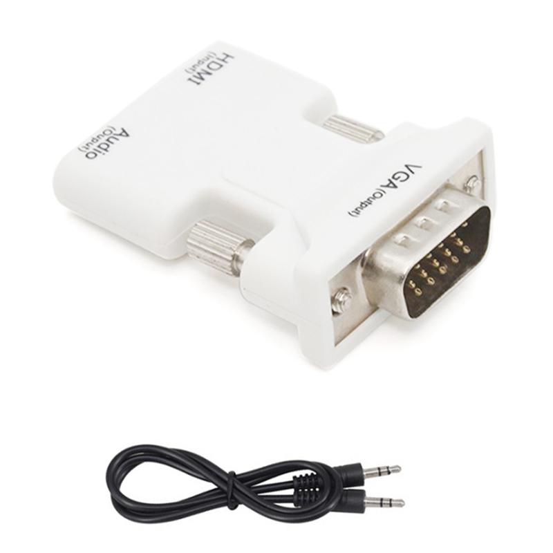 Конвертер HDMI Female to VGA Male с аудиоадаптером для поддержки выходного сигнала 1080P