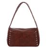 French Retro Rivet Handbag Leisure Commuting Shoulder Bag Portable Pillow Underarm Bag  Daily