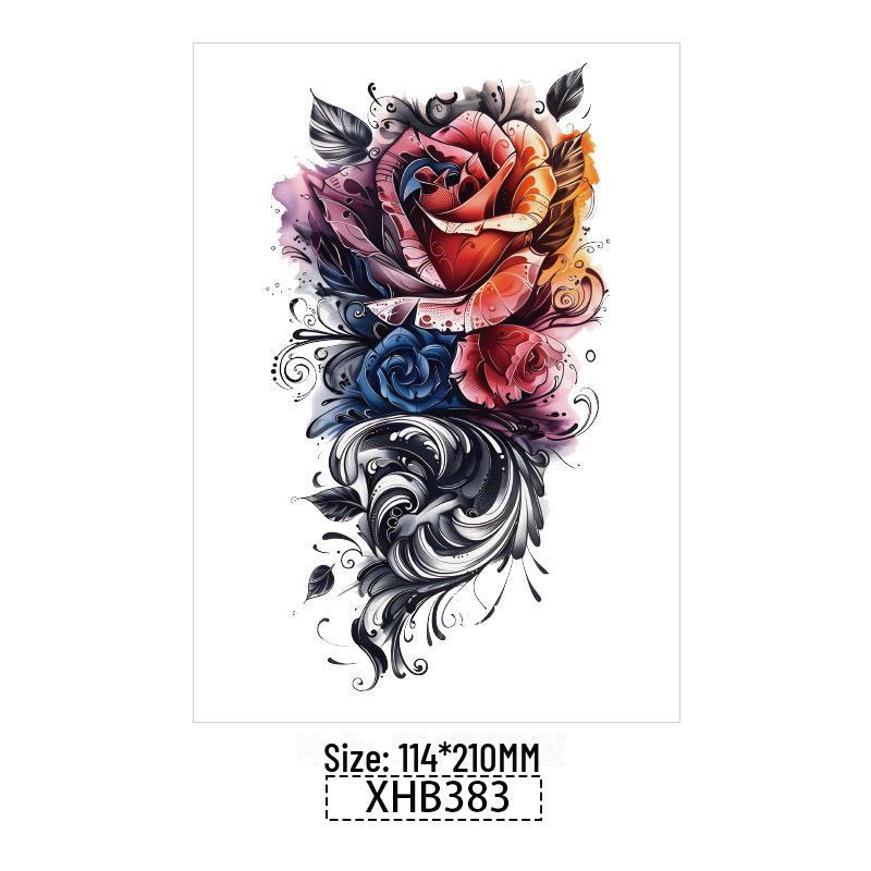 3D реалистичные временные татуировки-наклейки с изображением бабочек, тигров и змей