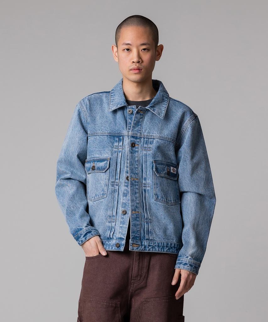 Dickies Джинсовая куртка с двумя карманами, светло-синяя