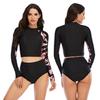Surf Suit Two Pieces Long Sleeve Women's Swimsuit Sunscreen Swimsuit