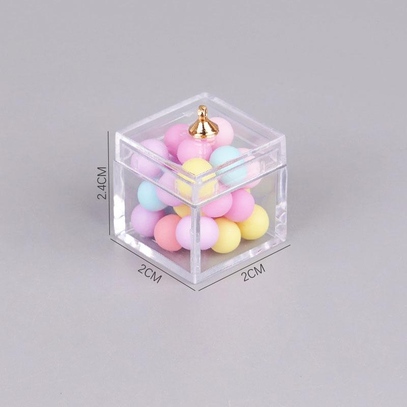 Dollhouse Doll House Miniature Food Game Candy Mini Color Boxed Lollipop Diy Jewelry Decorative Accessories