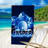 1pc Casper4 Beach Towel, Beach and Seaside Swimming Pool Equipment, Fashion Pattern, Rectangular, Travel Essentials