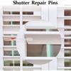 Patelai 20 Pcs 1 x 0.25 inch Shutter Repair P Louver P Plantation Shutters Replacement Repair P Plantation Shutter P for Windows Tools, White