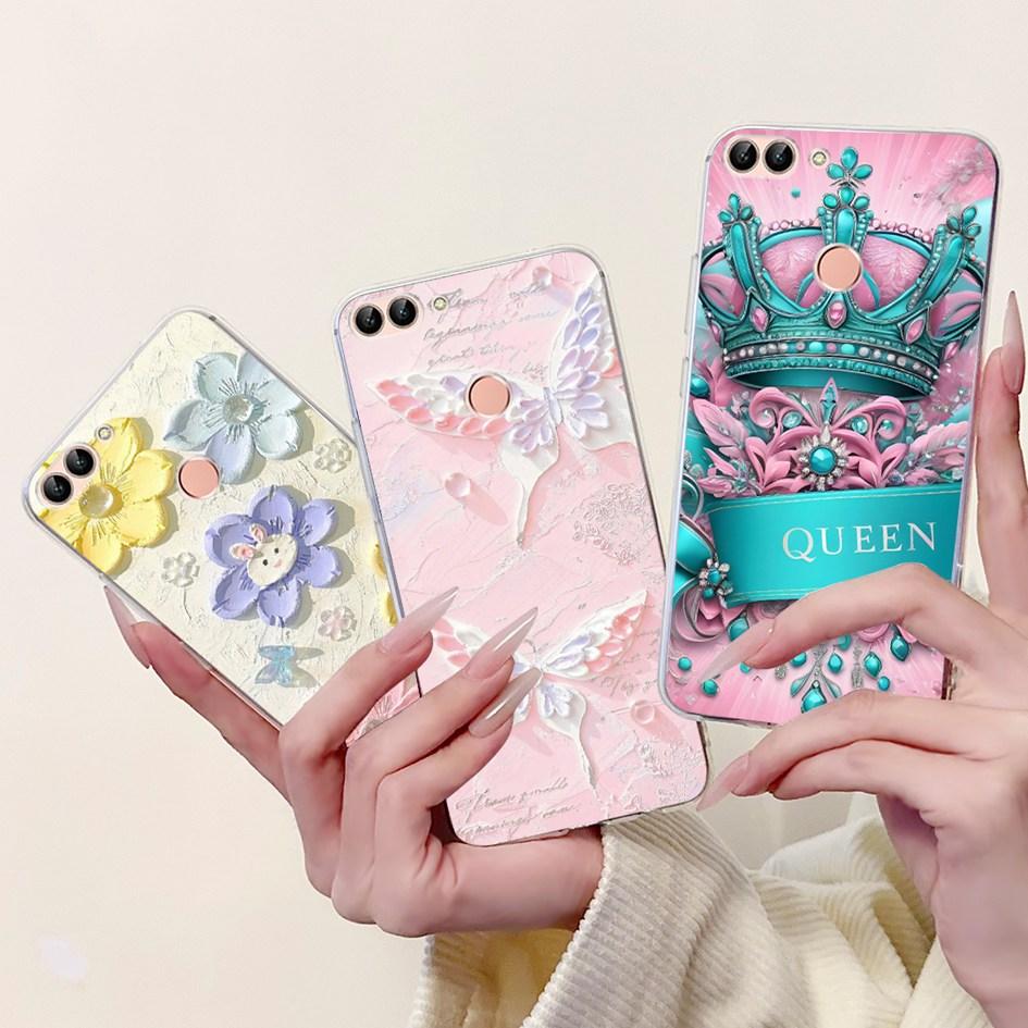 For Huawei P Smart 2018 Case Popular Butterfly Soft Silicone TPU Phone Back Cover For Huawei PSmart FIG-LX1 FIG-LX2 FIG-LX3 Case