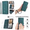 Dark Green Playful Cat-themed Leather Wallet Stand Function Phone Case for iPhone Samsung Huawei Honor Xiaomi Redmi Oppo Infinix Tecno Google...