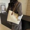 Simple Casual Large-capacity Tote Bag Female College Students Class Commuter Bag Trendy Versatile Shoulder Bag